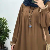 مانتو عبا نو رنگ شتری