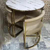 میزناهاخوری فلزی کمجا پشت ‌پارچه راحتی|میز و صندلی غذاخوری|کرمانشاه, |دیوار