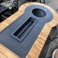 میزآتشدان دو کاره گازی ذغالی