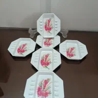 سرویس ملامین مارک چینی تکه|ظروف سرو و پذیرایی|بادرود, |دیوار