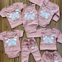 لباس خوشکل نوزاد طرح رنگین کمان