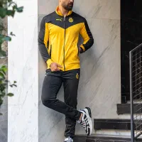 ست ورزشی سوشرت شلوار رنگ جذاب نخ پنبه پلی استر