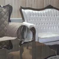 فروش مبل استیل ۹ نفره با ناهار خوری ۸ نفره ست|مبلمان خانگی و میز عسلی|اصفهان, باغ نگاره|دیوار