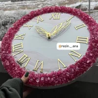 ساعت و ظروف رزینی دستساز|ساعت دیواری و تزئینی|شهرکرد, |دیوار