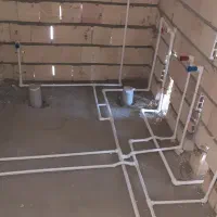 لوله‌کشی آب و فاضلاب و گرمایش از کف