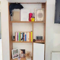 کتابخانه دکوراتیو MDF|کتابخانه، شلف، قفسه‌های دیواری|بابل, |دیوار