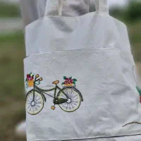 توت بگ دست ساز گلدوزی شده|لباس|خمام, |دیوار