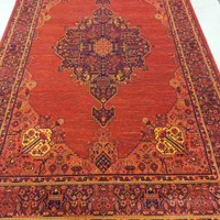 فرش ترنج دار قرمز لاکی مشکی ذغالی مدرن|فرش|تهران, ایرانشهر|دیوار