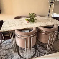 میزغذا خوری ۶نفره فلزی