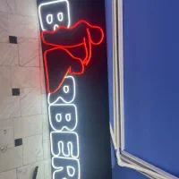 تابلو نئون باربر اریشگاه|فروشگاه و مغازه|قم, تعویض پلاک|دیوار