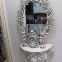 آیینه شمعدان ومیز کنسول آلیاژ