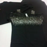 لباس نگین سنگ دوزی شده|لباس|رشت, منظریه|دیوار