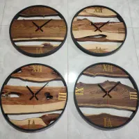 ساعت چوبی روستیک