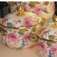 سرویس قابلمه لعابی وارداتی|ظروف پخت‌وپز|قم, باجک سه|دیوار