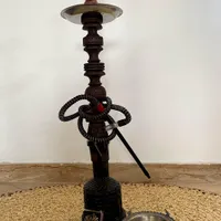 قلیان چوبی شیشه عیاربالا
