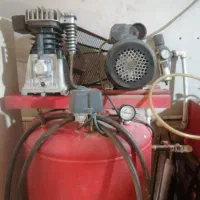 پمپ باد 350 لیتری دوسیلندر کتابی ایستاده