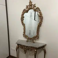 اینه کنسول برنزی قدیمی سنگین