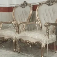 مبلمان سلطنتی جنس بدنه چوب با پارچه درجه یک ترک|مبلمان خانگی و میز عسلی|چابهار, |دیوار