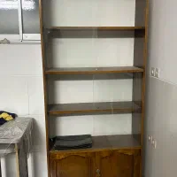 کتابخونه چوبی در حد نو|کتابخانه، شلف، قفسه‌های دیواری|یزد, |دیوار