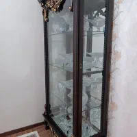 بوفه چوب گردو|بوفه، ویترین، کنسول|هشتگرد, شهرک راه آهن|دیوار