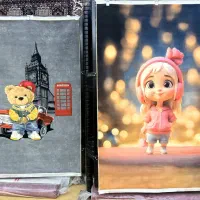 فرش اتاق کودک و نوجوان عروسکی طرح کارتونی