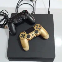 ps4 slim 1tra دیسک خور همراه بازی دو دسته