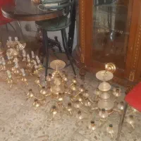 شعمدان و لوسر کارکرده|لوستر و چراغ آویز|کرمانشاه, |دیوار