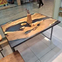 میز غذا خوری چوب روستیک