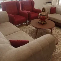 مبل هفت نفره همراه با میز نهار خوری شش نفره|مبلمان خانگی و میز عسلی|تهران, آشتیانی|دیوار