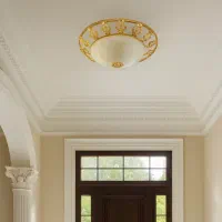 لوستر سقفی برنجی