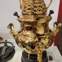 سماور گازی عدسی طلایی سبحان