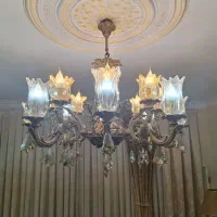 ۲ عدد لوستر ۸ شاخه بربز اصل (۱۶ شعله)