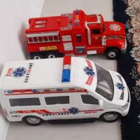 ماشین اسباب بازی آمبولانس وآتش نشانی dorj toy