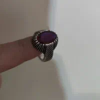 انگشتر یاقوت دست ساز و دو انگشتر درّ نجف و عقیق