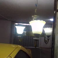 لوستر ۳ شاخه طرح برنز بدون خط وخش