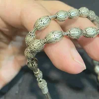 تسبیح ۳۳ دانه ترکیه ای نقره درجه ۱ وزن ۳۲.۳