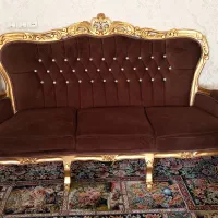 مبل سلطنتی۹نفره بسیار شیک جنس چوب گردو|مبلمان خانگی و میز عسلی|سبزوار, امیر کبیر|دیوار