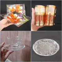 ظروف آنتیک قدیمی و نعلبکی و انارخوری