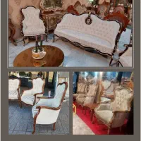 مبلمان استیل9نفره همراه جلومبلی (اقساط)|مبلمان خانگی و میز عسلی|زاهدان, |دیوار