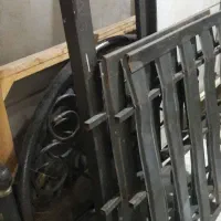 تختخواب فلزی طرح لیزری تکنفره  بدون تشک