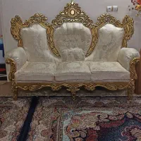 مبلمان سلطنتی 7نفره با میز جلو مبلی و دوعددعسلی|مبلمان خانگی و میز عسلی|ورامین, ورامین|دیوار