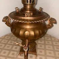 سماور روسی ۱۰۰ ساله|کلکسیون اشیاء عتیقه|مراغه, |دیوار