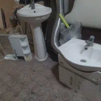 روشویی با شیر و آینه