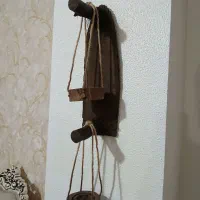 جا شمعی آویزی چوبی سنتی