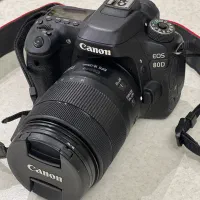 دوربین کانن canon مدل 80Dهمراه با لنز