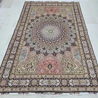 فرش جفت ۶ متری تبریز/چله ابریشم/طرح گنبد