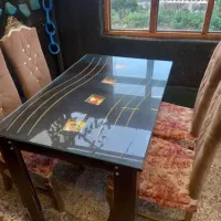 میز و صندلی نهار خوری ۴نفره کاملا سالم|میز و صندلی غذاخوری|لاهیجان, گلستان|دیوار