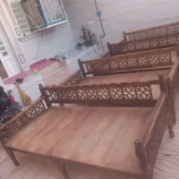 ۲عدد تخت سنتی|مبلمان خانگی و میز عسلی|کوهدشت, |دیوار