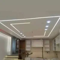 دکور کناف سقف کاذب 60در60 تی وی روم دیوار جداکننده|خدمات پیشه و مهارت|اهواز, کمپلو شمالی|دیوار