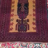 قالیچه ی دست بافت قدیمی ابعاد یک متر در یکونیم متر|فرش|گلستان (تهران), |دیوار